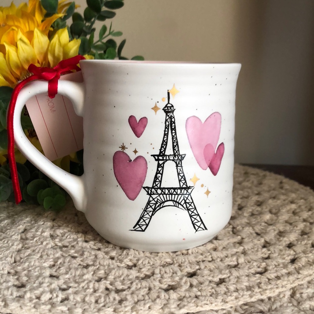 Paris Eiffel Tower Heart Mug